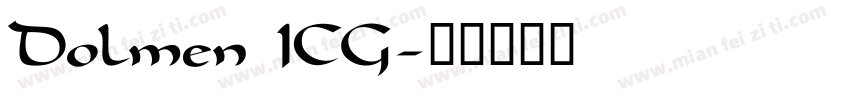 Dolmen ICG字体转换